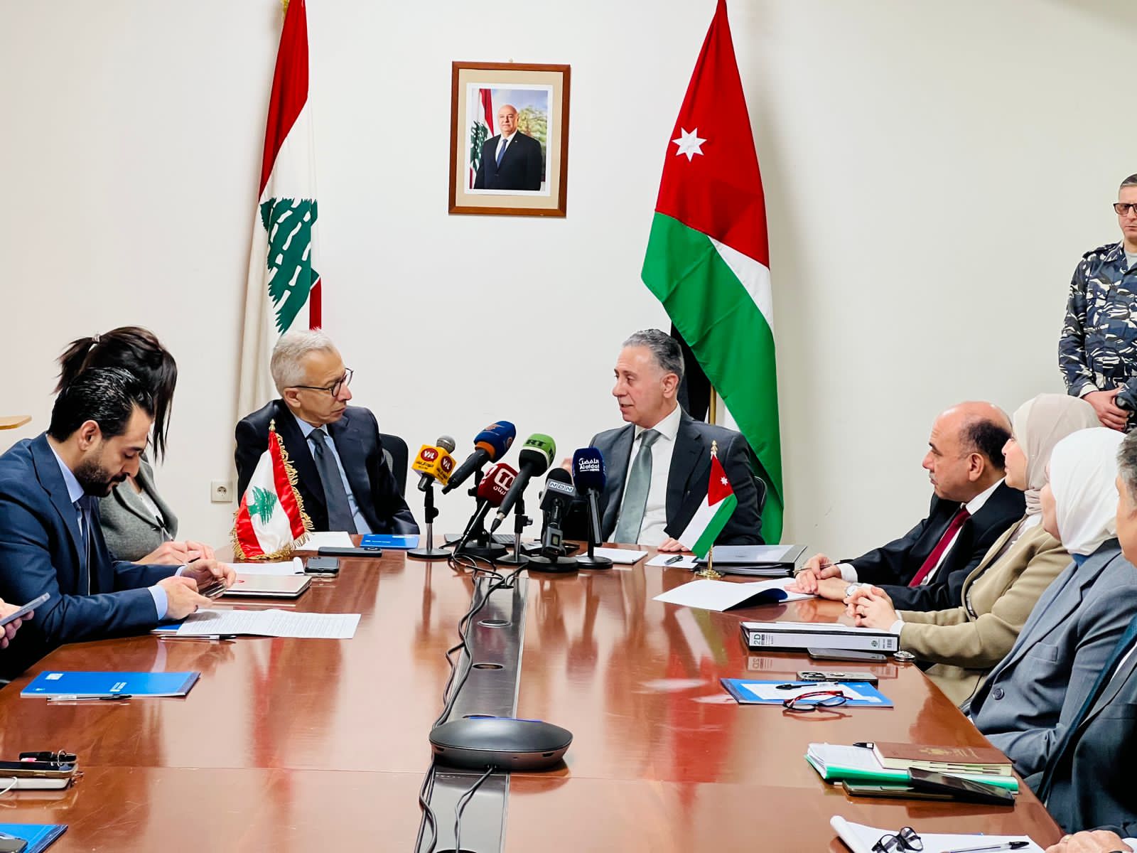 ‏بعد انقطاع دام سنوات، عقدت اليوم اجتماعات اللجنة التحضيرية للجنة العليا اللبنانية  الأردنية المشتركة بدورتها الثامنة